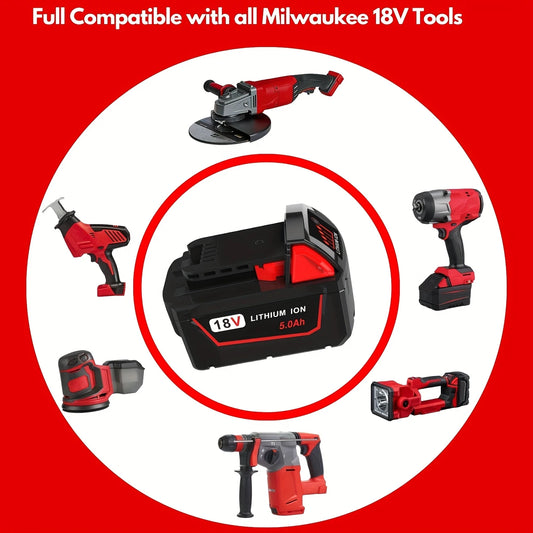 BATERIA REMPLAZO 18V PARA EQUIPOS MILWAUKEE DE 6AH
